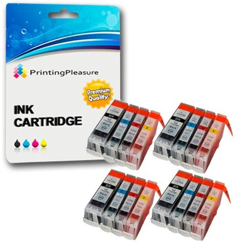 16 Druckerpatronen für Canon BJC-3000 BJC-6000 BJC-6100 BJC-6200 BJC-6500 I550 I560 iP3000 iP4000 iP5000 MP700 MP730 MP780 S450 S520 S600 S750 | kompatibel zu BCI-3eBK BCI-6C BCI-6M BCI-6Y