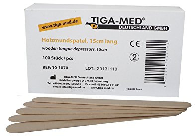 Sunzze Holzspatel (Mundholzspatel) ideal für Brazilian Waxing oder Wachsperlen. um präzisen Auftragen Sugaring Paste/Wachs zur Haarentfernung im Gesicht, Intim, Achsel & Beinbereich (100 Stück)