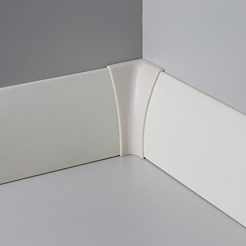 Innenecke Kunststoff für Sockelleiste-Rund in Creme