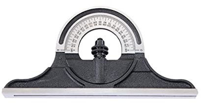 Starrett PR-1224W Umkehrbarer Winkelmesserkopf aus Gusseisen für Kombinationswinkel, Kombinationssätze und Winkelmesser
