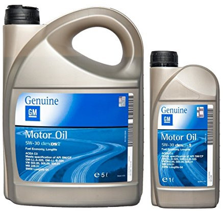 OPEL GM 5W-30 dexos2 Motoröl 5 Liter + 1 Liter 5W30