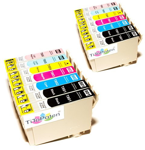 14x kompatible Premium Druckerpatrone Für den Drucker Epson Stylus Photo PX 820 FWD Hohe Kapazität!
