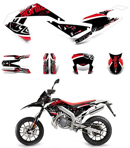 RED Dekor Aufkleber kompatibel mit Aprilia SX RX 50 2018 2019 2020