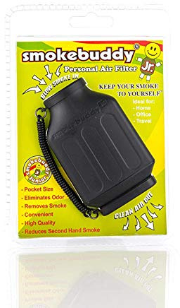 Smokebuddy Junior Personal Smoke Filter Rauch Luft Geruchskiller + Sticker (schwarz)