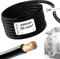 EBROM FLY Fahrzeugleitung SCHWARZ KFZ Leitung Batteriekabel – Querschnitt 50 mm² - Meterware – flexibel 90 ± 5 Shore, 100% Kupfer, Mantel Spezial PVC FLY FLRy - Starterkabel, Fahrzeugkabel in 50mm2