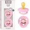 BIBS Colour Schnuller 2er-Pack, BPA-frei, Kirschform Nippel. Naturkautschuk/Latex, Hergestellt in Dänemark. Größe 1 | 0+ Monate | 2-Pack, Baby Pink/Baby Pink