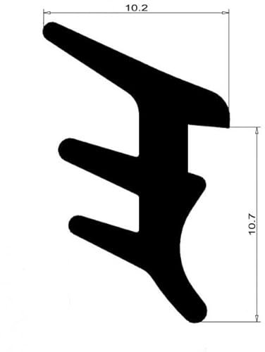 Verglasungsdichtung I 5m I Farbe: Schwarz oder Weiß ► Dichtung für Kunststofffenster ► Ersatzdichtung ► Gummidichtung ► Dichtprofil ► Langlebig und wartungsfrei (weiß)