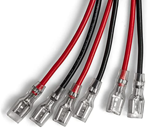 6V/12V Sealed Lead Acid Battery Connectors, F1 Type Quick Connect/Disconnect Terminals, SLA Battery Connectors - 6 Pieces