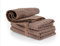 watchget Barista Micro Cloth 4 Pack - Microfiber Barista Cleaning Towels Coffee Cleaning Accessories for Espresso Machine, Steam Wand, Countertop, Kitchen Dish Rag Waffle Weave Brown(12x12)