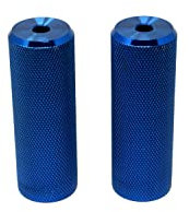 Wellgo Freestyler Bike Trick Nuts Stunt Pegs 3/8 10mm - Blue