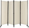 Multigot 1/3/4/6 Panel Room Divider, Folding Wall Privacy Screen Protector, Movable Partition Privacy Separator for Living Room Bedroom Office (White, 4 Panels: 224 x 30 x 172cm)