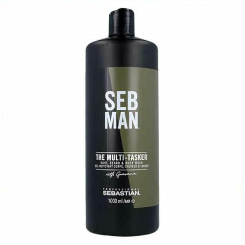 SEBASTIAN PROFESSIONAL - Sebastian Man The Multitasker Hair Beard & Body Wash 1000ml - 3 in 1 Shampoo