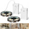 SOAIY 2M Ruban LED à Piles avec Détecteur de Mouvement Blanc Chaud (2 Pack)