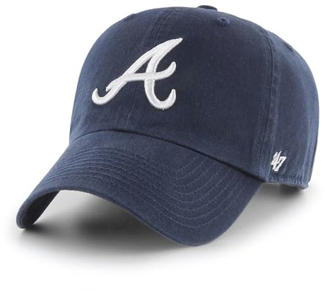 '47 Atlanta Braves MLB Loop Label Clean Up Navy Blau Verstellbare Cap One-Size