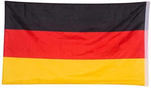 Deutschland 90 * 150 cm Flagge Fahne Deutschlandfahne Deutschlandflagge Fahne für Fahnenmast Fanartikel WM EM 2024 Fußball, Europameisterschaft - Handball UVM. mit Metallösen - Dekoration