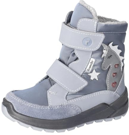 RICOSTA Mädchen Winterstiefel Annika, Kinder Boots, Weite: Mittel, lose Einlage, Sympatex, Blinklicht, Winterboots, warm, calcit (130), 31 EU