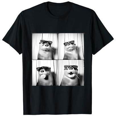 Lustiger Otter in Sonnenbrille Love Otters Sea Otter Lover T-Shirt