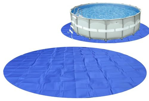 Runde Pool-Auskleidung – dicke Poolauskleidung | Bodenmatte für den Außenpool | faltbare Schwimmbadmatte für Boden, Unterpool-Polsterung für den Innenpool, unebene Boden-Poolfolie