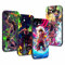 4 Pack Phone Case For iPhone 14 Pro Max 6.7 inch, Anime Luffy Gear 5 Nika Zoro Sun God Cartoon Manga Pattern Shockproof Soft Aesthetics Design Full lens Protection Cover for Children Boy Girl, Black