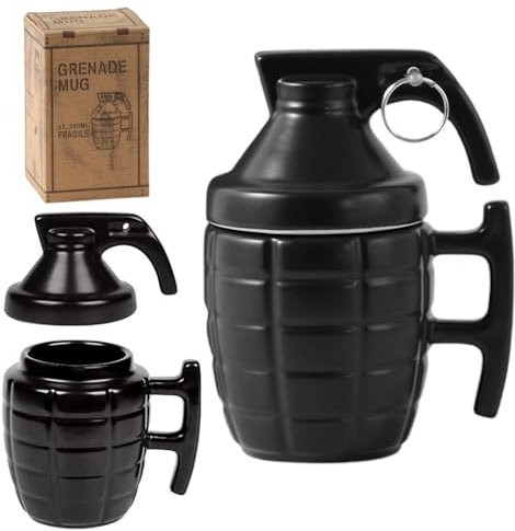 DASIAUTOEM Keramik Granate Geformte Kaffeetasse, 3D Porzellan Tasse 350ml Handgefertigte Keramik Teetassen Kaffeetassen Personalisierter Souvenirbecher für Latte, Milch, Tee & Kakao