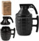 DASIAUTOEM Tasse à café en céramique en forme de grenade, tasse 3D en porcelaine 350 ml faite à la main Tasse à thé Tasse à café Tasse souvenir personnalisée pour latte, lait, thé et cacao