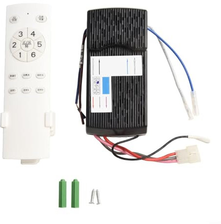 Mando a distancia inalámbrico RF para ventilador de múltiples velocidades y luz con funcionalidad de memoria perfecta