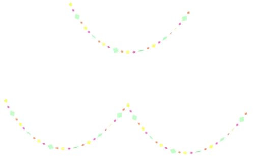 Garneck 3St Fluoreszierendes Rautenmuster UV-Stift Cellophan Leuchtreklamen für die Wanddekoration Party-Banner leuchtende Partydekorationen fluoreszierender rautenförmiger Streamer Papier