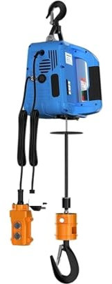Polipasto eléctrico portátil Cabrestante eléctrico Control remoto inalámbrico Grúa pequeña Decoración del hogar Grúa Cabrestante de elevación portátil Para automóviles, mejoras en el hogar(Combo300kg