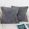 OYIMUA Kissenbezug 45x45 Anthrazit 2er Set Weiche Chenille Kissenbezüge Textur Bambusfugen Sofa Dekokissen Edel und Luxus Kuschelkissen für Wohnzimmer Schlafzimmer & Heimdekoration