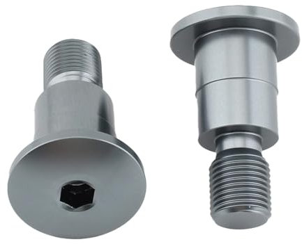 AsrMyjcx 2er Set Motorrad Lenkerendenspiegel Adapter M16 Gewinde Aluminiumlegierung Teile, Grau