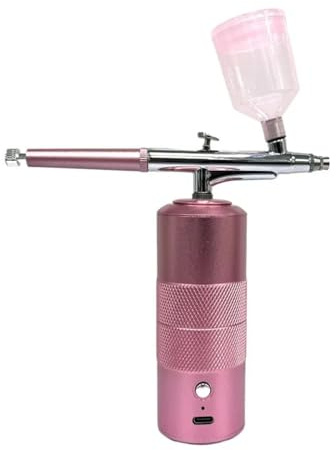 Nagelpistole, Sauerstoff Injektor Nebel Nebel Sprayer Luft Kompressor Kit for Nagel Tattoo Kunst Schönheit Dekoration Farbe Spray Gun Werkzeug(BLUE)