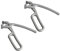 Ipetboom 2Piezas Pinzas Antiescaldaduras de Aluminio para Platos Calientes de Resistentes Altas para Retirar Bandejas de Horno Microondas y Freidoras