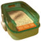 Cat Litter Box Sifting Cat Litter Box with Scoop for Kittens, Open Litter Box with High Sides, Small Pet Toilet Travel Litter Pan for Kitty and Thiny Cats Anti-Leakage Easy Cleaning(Green)