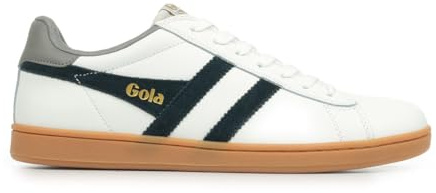 Gola Equipe II Leather CMB388WA, Men's Trainers, White Cement Navy, 10 UK