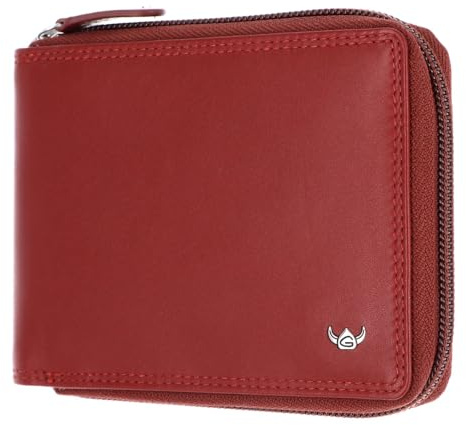 Golden Head Leder Geldbörse Polo RFID Protect RV-Scheintasche 1367 Rot dunkelrot
