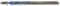 wolfcraft 3549000 2 Lames de Scie Sauteuse Hss Queue en T, Longueur Dentée 110 Mm, Longueur Totale 130 Mm, Pas de Dents : 1,2 Mm, Dents Ondulées Et Fraisées,argent