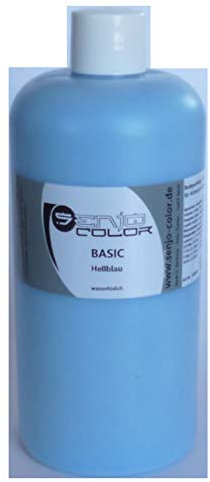 Senjo Color Basic Bodypainting I color de cara y cuerpo I cosméticos I carnaval, cosplay, disfraces I 500 ml I Azul claro