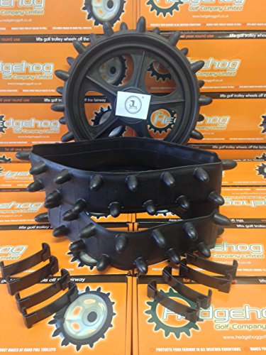 Hedgehog Set of 3 Golf Winter Trolley wheel covers studded tyres fairway savers