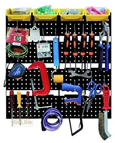 Blinky 2787510 Panneaux Perforés Plastique Expo Baquets et Crochets