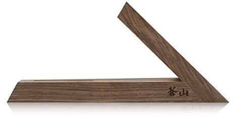 Cangshan 1021387 Triangle Walnut Wood Knife Block, One Slot