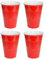 Fairly Odd Novelties Becher aus Hartplastik, Rot, 4,3 x 4,3 x 5,39 cm