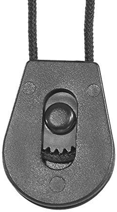 Wheeled Cord Lock Stopper – Indoor/Outdoor Use (10 and 20 Pack) – Heavy Duty Clamp Toggle Stop Cord End Slider with Pulley Gear for Paracord, Bungee Cord, Drawstrings