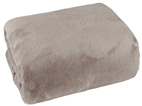 Mojawo Cashmere Touch Kuschelweiches Spannbetttuch 150x200cm 100% Polyester Taupe Spannbettlaken