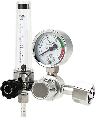 manómetro oxígeno medicinal + Akozon Medidor de flujo de argón, medidor de regulador de presión de 0-25MPa para soldadura Soldadura Tig Mig