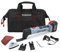 WORKPRO Herramienta Multifuncional a Batería 20V, Herramienta de Oscilación de 5 Velocidades 0-16000 RPM, con Batería y Cargador, 15 Accesorios y Bolsa de Almacenamiento, para Cortar, Lijar y Raspar