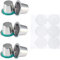 iSuperb 6 Pièces Rechargeables en Acier Inoxydable Capsules de Café Tasse Réutilisables Capsule de Café Filtre Compatible avec la plupart des modèles de machines à café Nespresso
