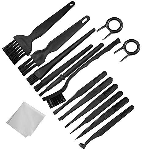 Sonku Tastatur PC Reinigungsset,Antistatische Bürsten, Kunststoffgriff,Computer Reiniger Elektronik Bürste für Leitfähigen Boden, Tastatur, Leiterplatte, Motherboards, Reinigung-Pinsel-Set