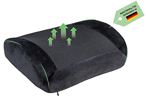 RICOO Ergonomisches Lendenwirbelkissen SK-R0110 Rückenkissen Lendenkissen Bürostuhl orthopädisches Sitzkissen Stuhl Sitzpolster Stuhlkissen gegen Rückenschmerzen Lendenstützkissen Rückenpolster
