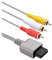 Cavo AV Wii, 1,8 m composito audio video AV cavo di ricambio TV RCA cavo per Nintendo Wii e Wii U