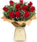 Just Roses - Red Bouquet - Beautiful Fresh Flowers, Flower Delivery, Perfect Birthday bouquet, Anniversary and Thank You Gift with cut flower food.